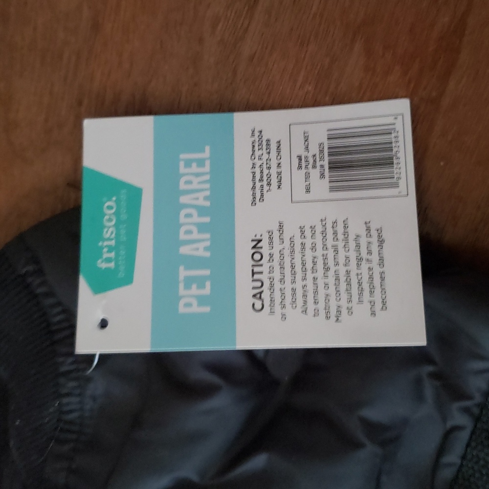 Frisco Pet Apparel Black Puffer Vest NWT Size S - Picture 2 of 5